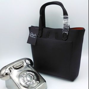 Style Collective Black Mini Tote/Crossbody Bag